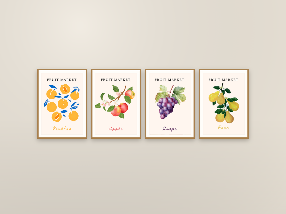 Fruit Market Collection · 23 Láminas de Frutas Imprimibles